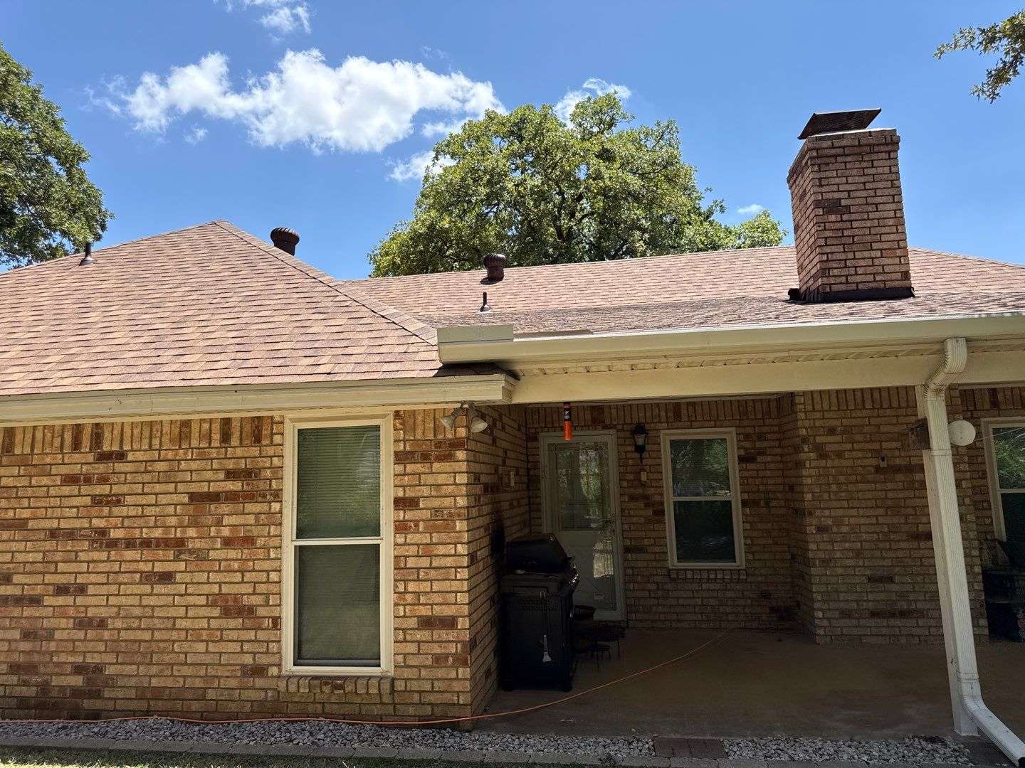 Completed roof replacement in Burleson TX by American Prime General Construction