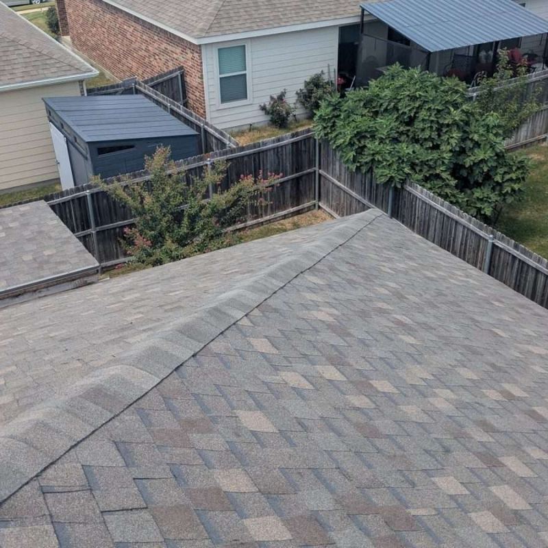 Finished architectural shingle roof by American Prime General Construction